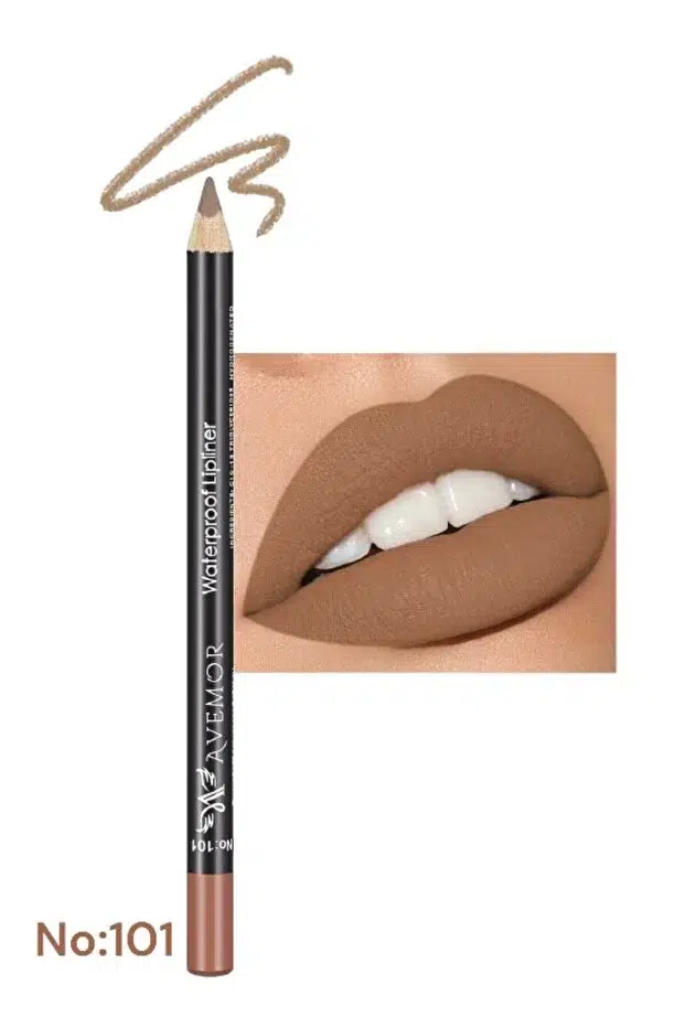 Avemor Waterproof Lipliner Pencil - Suya Dayanıklı Dudak Kalemi - 01