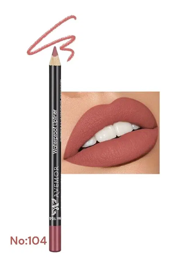 Avemor Waterproof Lipliner Pencil - Suya Dayanıklı Dudak Kalemi - 04