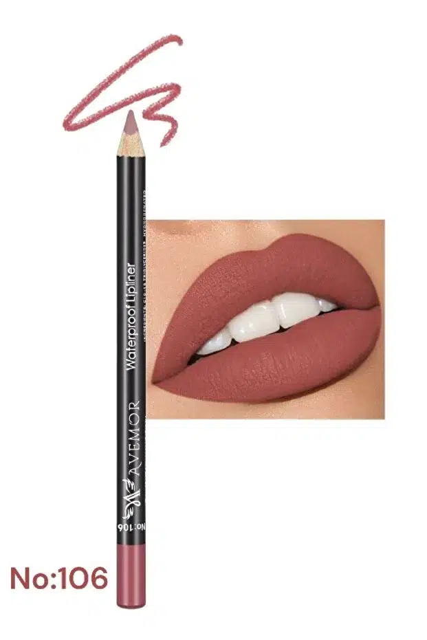 Avemor Waterproof Lipliner Pencil - Suya Dayanıklı Dudak Kalemi - 06