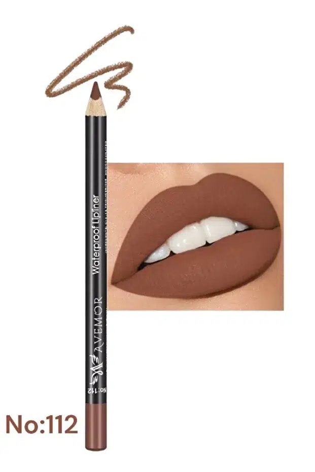 Avemor Waterproof Lipliner Pencil - Suya Dayanıklı Dudak Kalemi - 12