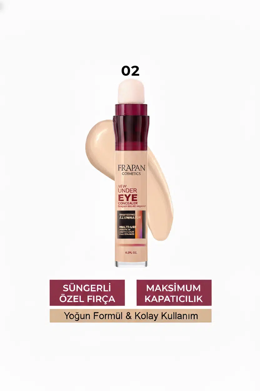 Frapan New Under Eye Concealer - Süngerli Fondöten - 02