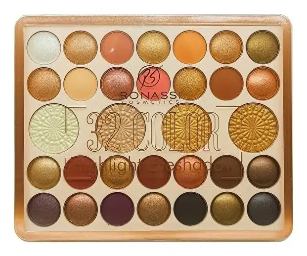 Ronassi 32 Color Higlighter Eyeshadow - 32 Renkli Göz Farı Paleti