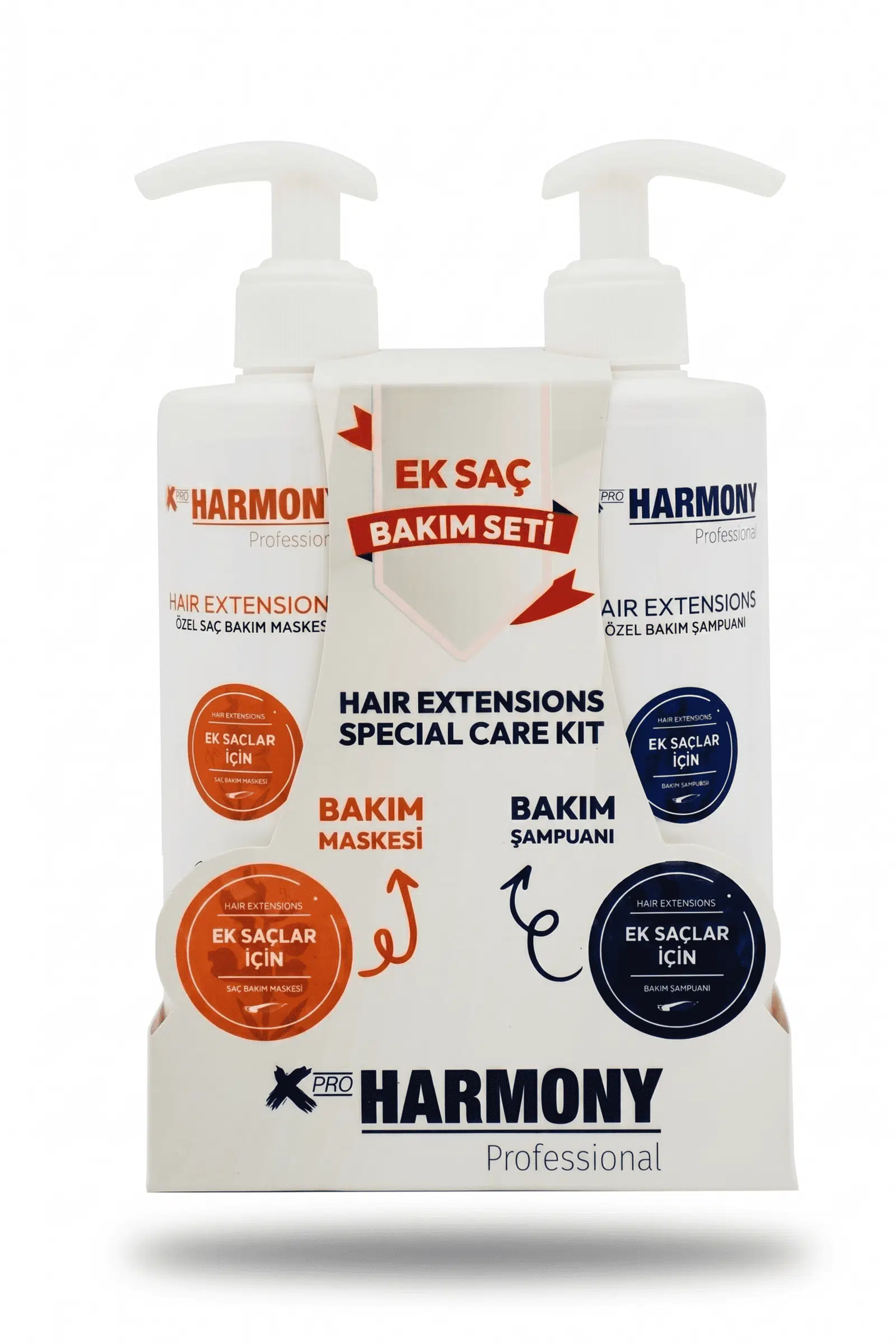 X Pro Harmony Hair Extensions Special Care Kit - Ek Saç Bakım Seti 2x500 ml