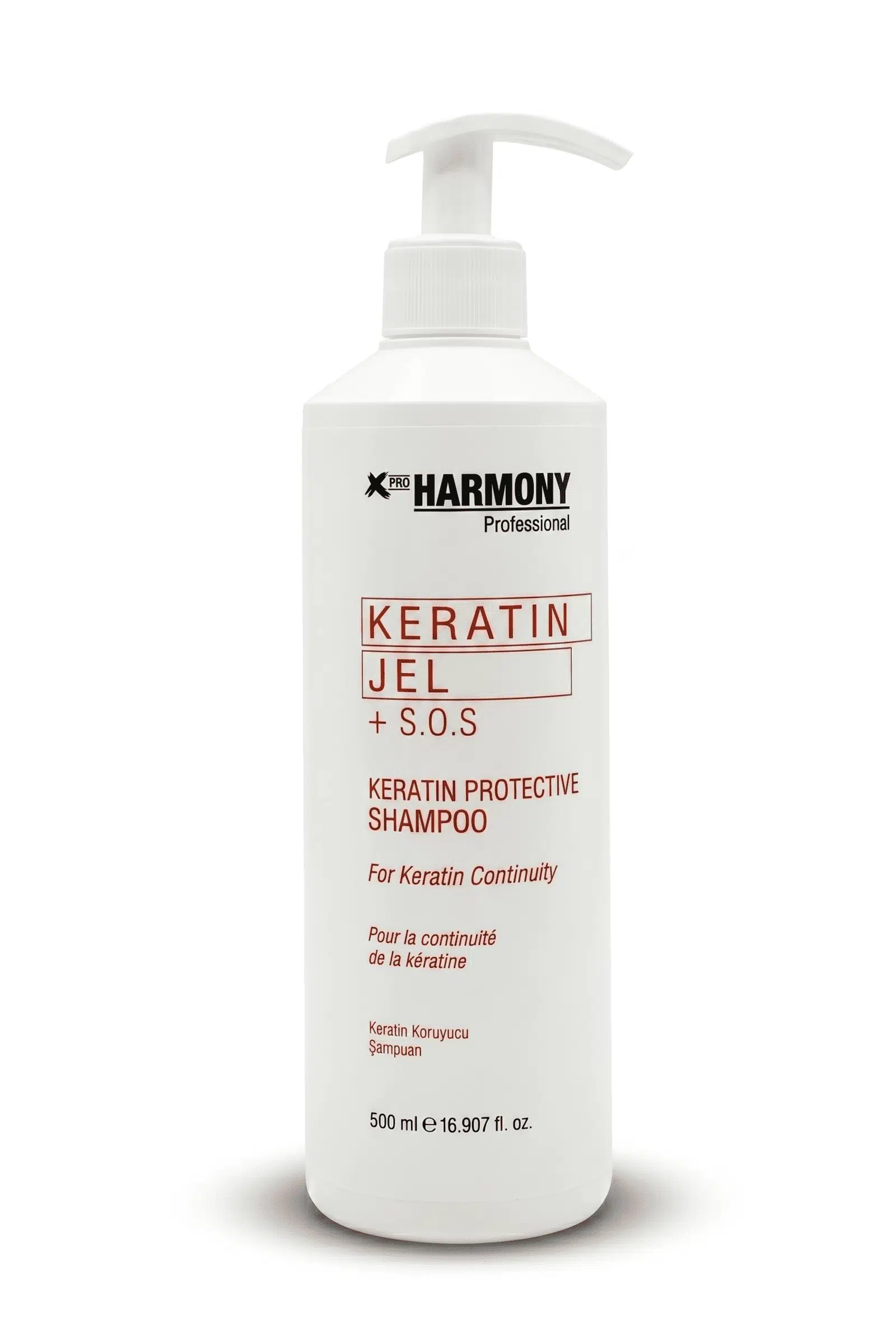 X Pro Harmony Keratin Jel + S.O.S Protective Shampoo Keratin Koruyucu Şampuan 500 ml