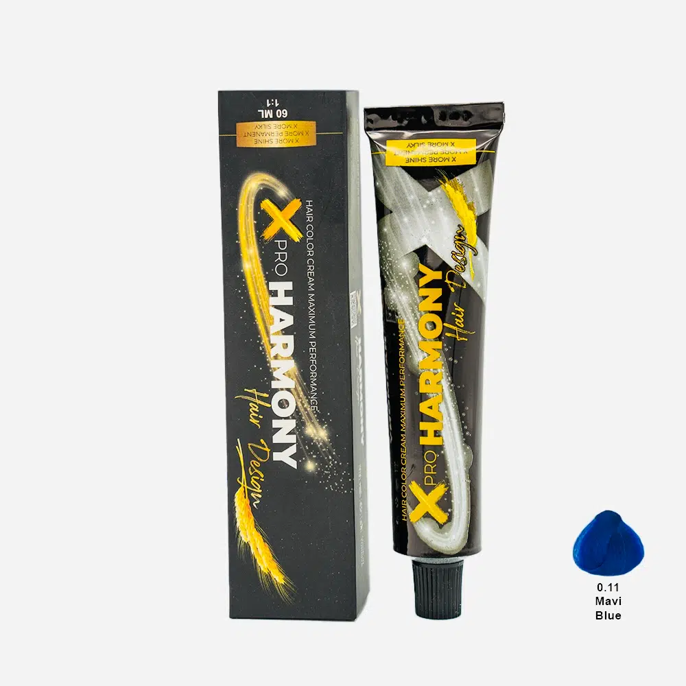 X Pro Harmony Tüp Boya 0.11 Blue Mavi Saç Boyası 60 ml