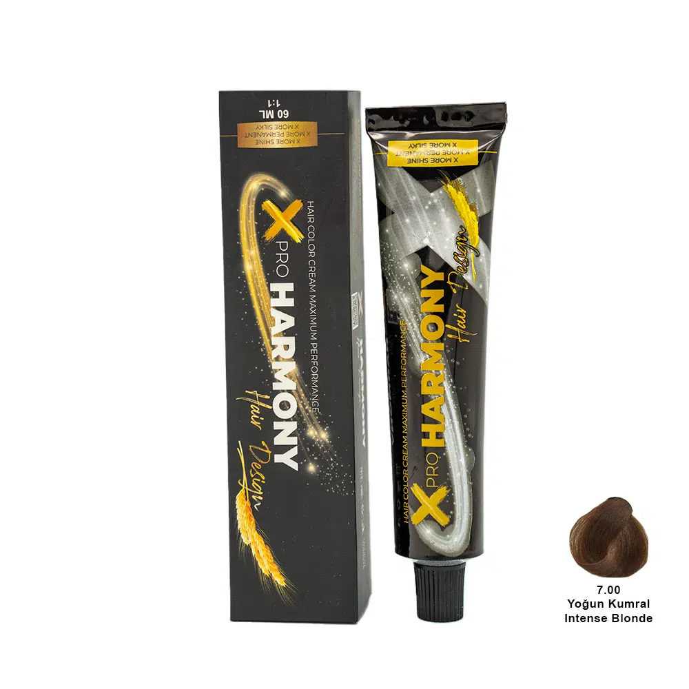 X Pro Harmony Tüp Boya 7.00 İntense Blonde Yoğun Kumral Saç Boyası 60 ml