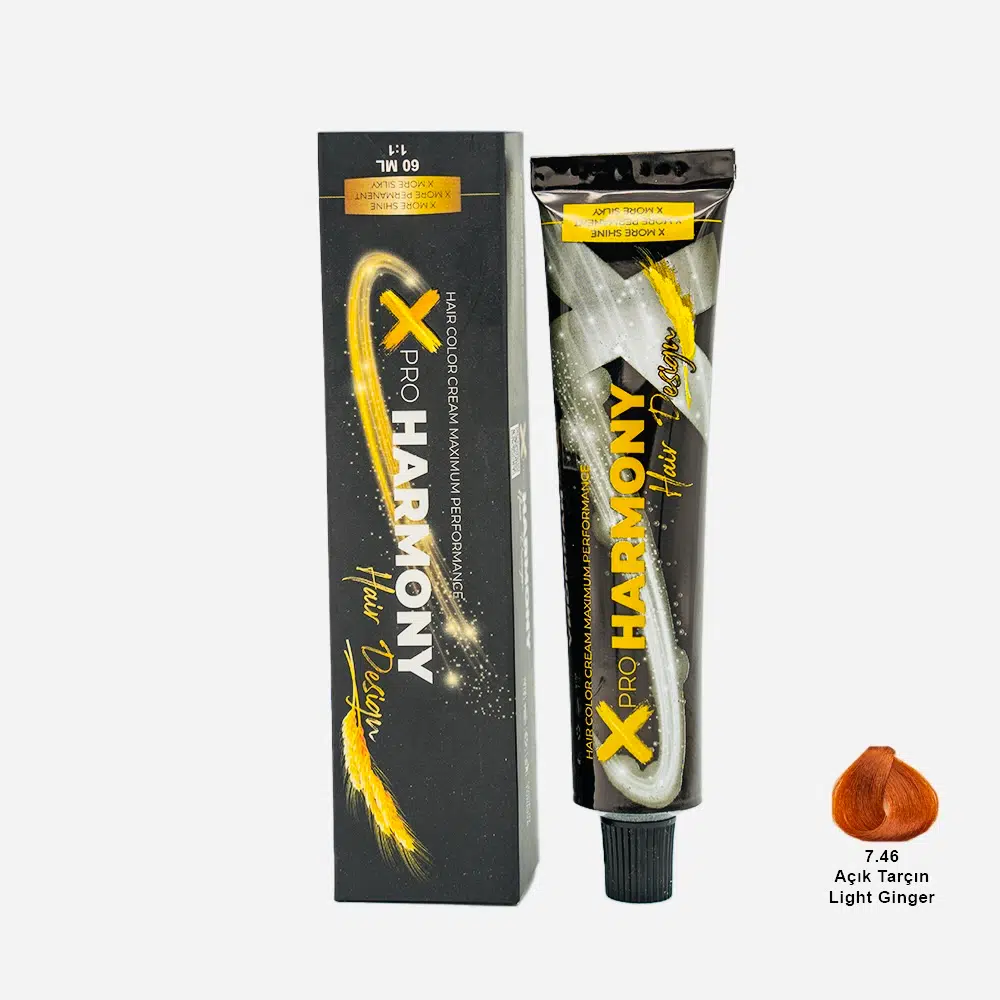 X Pro Harmony Tüp Boya 7.46 Light Ginder Açık Tarçın Saç Boyası 60 ml
