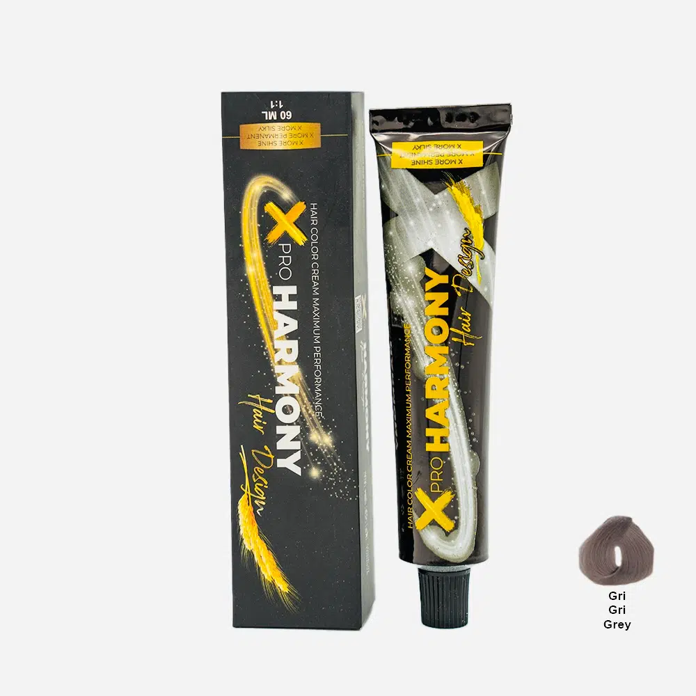 X Pro Harmony Tüp Boya Grey Gri Saç Boyası 60 ml